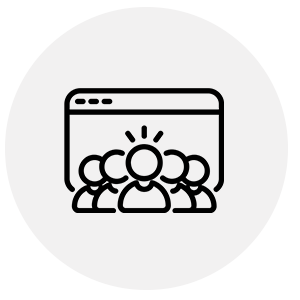 Icon Bürgernähe mit vielen Personen